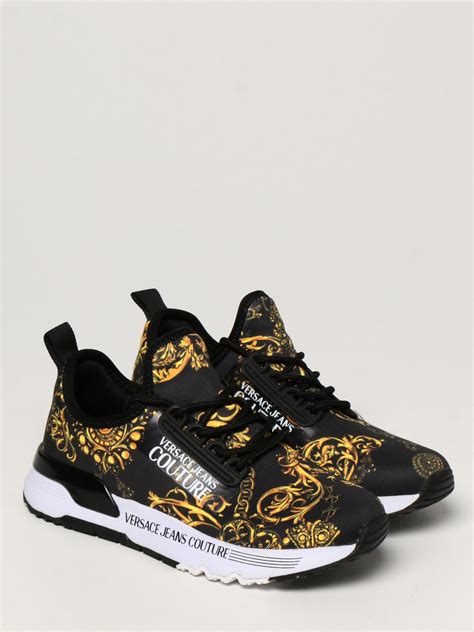 versace jeans logo slip on sneakers|Versace couture sneakers women's.